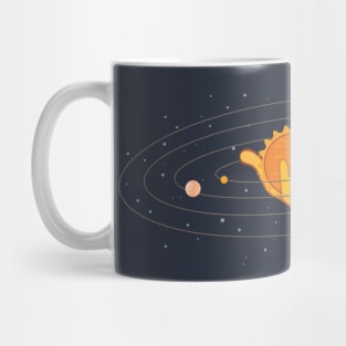 Astral Cat Playing With Sun Mug